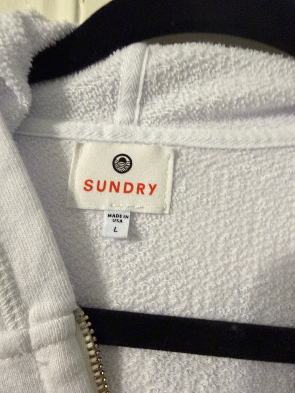 Sundry Graphic 'Mer & Soleil' White Hoodie - Picture 3 of 7